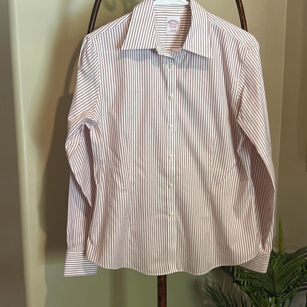 BROOKS BROTHERS 100% cotton No Iron Blouse NWOT